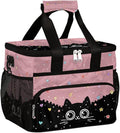 Pardick Cute Cat Black Soft Cooler Bag Insulated Lunch Box for Men & Women, Large Leakproof Lunch Bag Portable Beach Cooler for Work, Picnic, Road Trips,Fishing, Travel, Camping,A-14