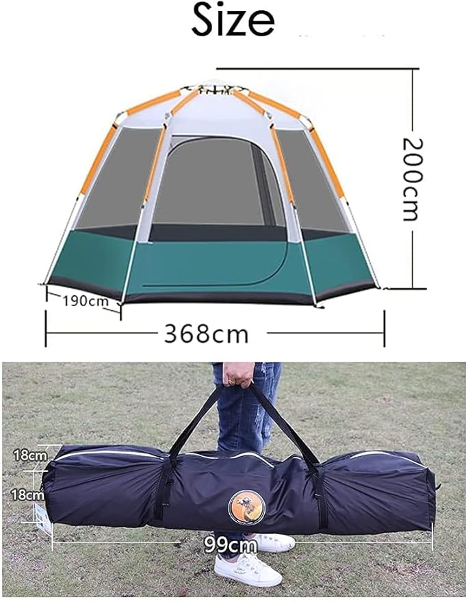 Large Tent 8-Person-Camping-Tents,Outdoor Tent Family Camping Tent with 360° Panoramic View,Pop Up Tents Waterproof,Instant Family Tents for Camping,Hiking Traveling