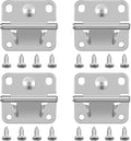 Cooler Stainless Steel Hinge Replacement for Coleman, Camping Coolers Accessories with Screws, Compatible with Ice Chest Stainless Steel Hinges Replacement 5235 5250 5286b 6262 6270 (4 PCS)