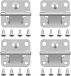 Cooler Stainless Steel Hinge Replacement for Coleman, Camping Coolers Accessories with Screws, Compatible with Ice Chest Stainless Steel Hinges Replacement 5235 5250 5286b 6262 6270 (4 PCS)