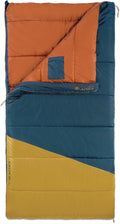 Kelty Solstice 20 Oversized Camping Sleeping Bag, Spacious Rectangular Shape, Zip Together for 2P, Anti-Snag Zips, Internal Pocket