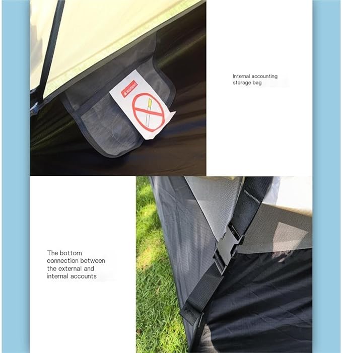 Tent 3-4 Person Family Outdoor Tent Double-Layer Breathable Rainproof Peaked Camping Tent Camping Equipment Outdoor Tent