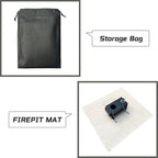 SoloWilder Fire Pit Mat 40" Wood Stove Under Grill Mat (940°F Safety) for Deck BBQ Fireproof Floor Tent Campsite Insulation Protection