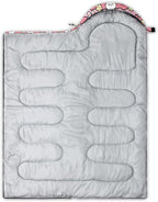QOOMO Camping Sleeping Bags,3 Season Warm & Cool Weather,Lightweight,Waterproof Sleeping Bags for Adults & Kids,Traveling,and Outdoors,Camping Gear Equipment