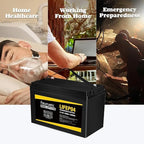 12V 100Ah LiFePO4 Battery with 100A BMS, 15000+ Deep Cycles, Solar Energy Storage, Lithium Phosphate Batteries for Home Motor, Travel Trailer, Camping, Off-Grid Power (1PC)
