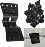 soputry Shade Cloth Heavy Duty Lock Grip, 100 Pcs Plastic Clips Windproof Awning Clamp Greenhouse Fix Tent Accessory for Garden Netting Sun Net(square-100 Pcs)