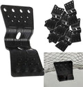 soputry Shade Cloth Heavy Duty Lock Grip, 100 Pcs Plastic Clips Windproof Awning Clamp Greenhouse Fix Tent Accessory for Garden Netting Sun Net(square-50 Pcs)