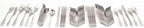 KNORK Original Matte Flatware 61 Piece Set, Service for 8