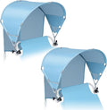 Universal Chair Umbrella Canopy, UPF 50+ Chair Sun Shade Attachment with Adjustable Clamp Fits Most Brands’ Beach, Camping, Lawn, Wheelchair, Tanning, Zero Gravity, Lounge, Fishing Chairs, 2 Pack