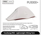 Tent 1/2 Person 20D Nylon Double Layers Ultralight Waterproof Travel Hiking Backpacking Shelter