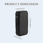 Solar Power Bank 66800mAh Built in Hand Crank and 4 Cables 22.5W Fast Charge,Camping Essentials/SOS/Strobe/Strong Flashlights,Compass Solar Portable Charger Power Bank (Black)