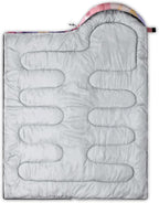 QOOMO Camping Sleeping Bags,3 Season Warm & Cool Weather,Lightweight,Waterproof Sleeping Bags for Adults & Kids,Traveling,and Outdoors,Camping Gear Equipment