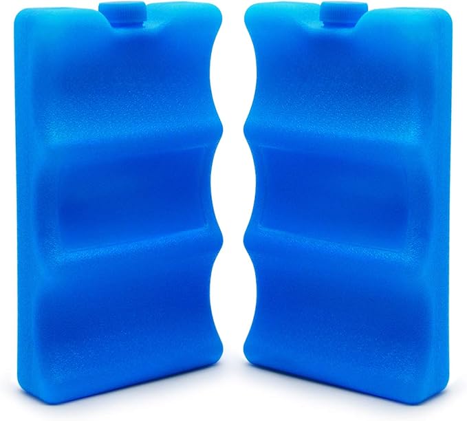 JMEXSUSS Reusable Ice Packs for Cooler, Long Lasting Breastmilk Bottle Storage, Freezer Packs Can Cooler for Lunch Boxes, Beer Soda, Camping