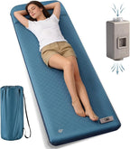 Self Inflating Sleeping Pad for Camping with Electric Pump, 3.15" Ultra-Thick Memory Foam Mattress with Built-in Pillow, 4-Season Portable Camping Mattress,Must-Have Gear for Travel,Tent & Car Camping