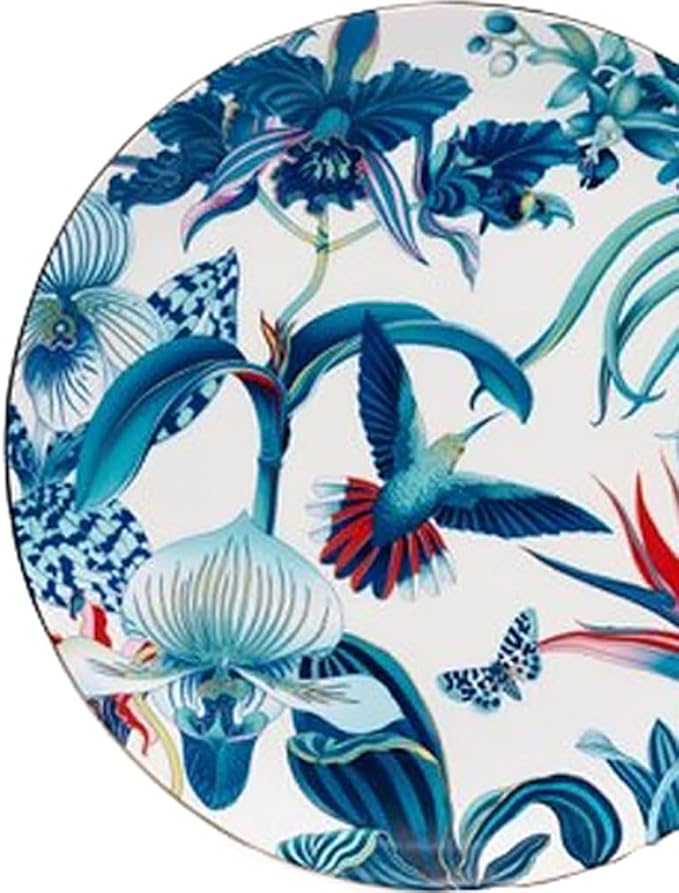 Camping Plates Blue Bone China Dinner Plate Home High-end Tableware Decorative Plate