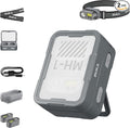 2-Pack Rechargeable LED Headlamps, 45° Tilt & Wave Sensor, USB-C, IPX4 for Camping Running Work