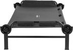 Disc-O-Bed XL Outdoor Modular 1 Person Single Camping Cot Portable Bed with 2 Height Options for Adults, Sleep Solution for Tents, Black