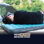 ZOOOBELIVES 3D Wrapping Inflatable Camping Sleeping Pad with Built-in Pump, Extra Thick and Wide, Ultimate Comfortable Compact Camp Air Mat for Tent, Car Traveling and Backpacking - Airlive2000X