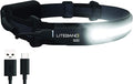 OPTIMAL VENTURES LITEBAND ACTIV Rechargeable LED Headlamp, 520 Lumens, 210° Wide Beam, Lightweight No-Bounce Fit, IPX4 Weather Resistant, Black