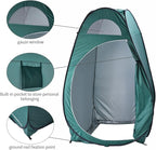 Pop Up Camping Shower Tent, Waterproof Privacy Tent for Portable Toilet, Shower and Changing Room for Outdoors, Rain Shelter with Window & Utility Accessories - Sturdy and Easy Fold (Army Green)