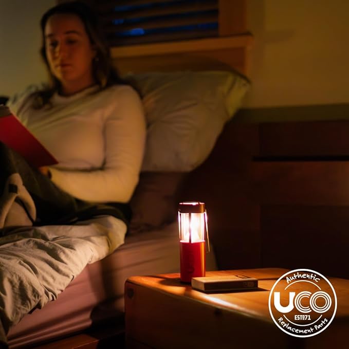 UCO 12-Hour Natural Beeswax, Long-Burning Emergency Candles for Candle Lantern, 5 Pack