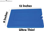 Nice & Cold - Large Slim Ice Pack 12" x 8" – Reusable Freezer Pack for Coolers, Lunch Boxes, Camping, Beach, and Travel – Fill with Water, Freeze, and Reuse – Long-Lasting Cold