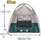 Mini Tent,Model Tent Decoration with Chair,1:12 Miniature Doll Camping Model Tents Movable Decorative Scene Accessories Photography Props Miniature Model Tent for Tiny Pets (Gray)