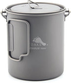 TOAKS Titanium 750ml Pot with Bail Handle for Ultralight Camping, Backpacking Cookware and Mug