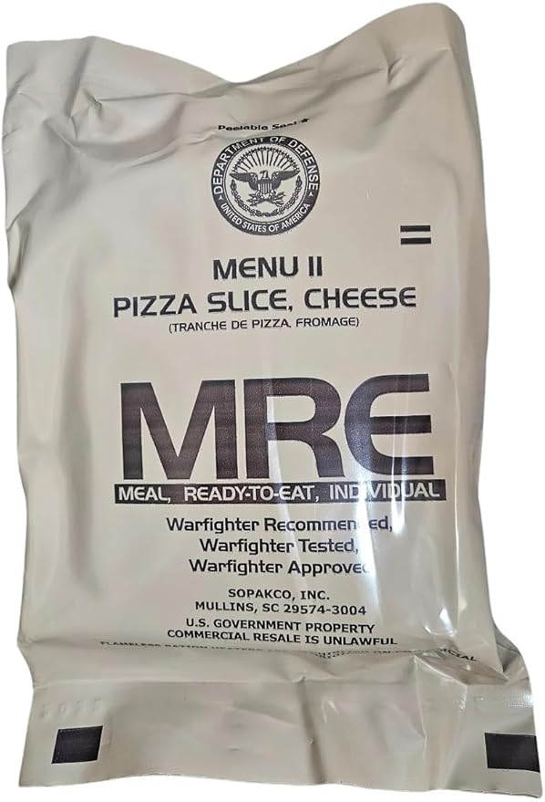 6 Packs Vegetarian Meal Ready to Eat (MRE) Military Issue Field Ration Survival Food