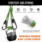 HORUSDY 28-Piece Premium Bungee Cords with Hooks, Includes 10”, 18”, 24”, 36”, 48”, Bungee Cord Assortment (10 to 48 Inch)