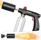 Propane Torch Gun, Adjustable Propane Flame Thrower Gun with Safety Lock, Powerful Propane Fire Starter Blow Torch for Camping Grill, Cooking, Campfire & Charcoal Lighting,Tank Not Included, Black