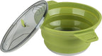Restaurantware-Hi Tek 2.5 Liter Collapsible Camping Pot, 1 Portable Cook Pot - With Lid, Stainless Steel Bottom, Silicone Camping Cookware, For Travel Or Outdoor Hiking- Restaurantware