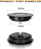 Solar Light Replacement Top 4 Pack Used to Replace Broken Solar Lantern Parts It Works with Openings from 2.45 Inches All The Way Up to 3.3 Inches
