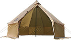 DANCHEL OUTDOOR HT02 4 Season Hot Tent With Stove Jack - Waterproof Yurt for 1-3 Person Backpacking, 6.6lbs, 210T Rip-Stop Polyester, Brown, 10.5ft/3m Diameter