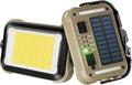 Solar Rechargeable Camping Light,Portable Bi Color 3500K-6500K Dimmable Panel Photography Lighting,3000 lumens m Small Led Work Light with 3600mAh Battery for Vlog Recording,Emergency,Mechanic,Outdoor
