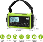 Raynic Emergency Weather Radio, 5000mAh/18500mWh Weather Radio, Portable Solar Hand Crank Radio with AM/FM/SW/NOAA, Cell Phone Charger, Headphone Jack, Flashlight and SOS Siren