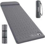 KASIMO Memory Sleeping Pad for Camping, 3" Compact Ultra-Thick Foam Sleeping Mats with Pillow, 9.5 R-Value Insulated Camping Mattress Pad or Car Travel Backpacking Tent,Home