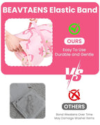 Toddler Nap Mat with Pillow and Minky Blanket, Large 55"x35" Sleeping Bag, Washable, Lightweight, Easy to Roll, Perfect for Preschool, Daycare, Kindergarten, Travel, Boys and Girls-Bow