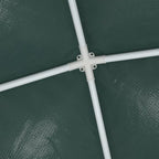 Green PE Canopy Party Tent with Steel Frame 6.6 x 6.6 ft Outdoor Shelter for Events and Gatherings Water-Resistant UV-Resistant Fabric
