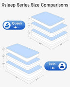 Queen Air Mattress with Built in Pump Luxurious Comfort Raised Inflatable Mattress Queen Airbed Blow Up Mattress for Home and Guests Air Bed 2 Mins Fast Inflate/Deflate 660 lbs Max