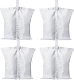 ABCCANOPY Canopy Weights 150 LBS Tent Sand Bags,4-Pack White (Without Sand)