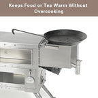 Hori 5 3L Tent Stove Water Tank, 304 Stainless Steel Side-Mount Hot Water Boiler with Spout, Compatible with Hori 5,Not for Hori 5 Max