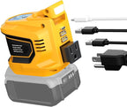 Ecarke 200W Portable Power Inverter Compatible with DeWALT 20V Battery, DC 20V to AC 110V Power Station with 1 AC Outlet, 2 USB, 1 Type-C & LED Light, for Outdoor Emergency Use (No Battery)