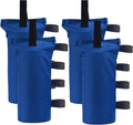 Joramoy Heavy Duty Canopy Weight Bags (150LBS) for Pop Up Canopy Tent - Leg Weights, Set of 4, Blue (Without Sand)
