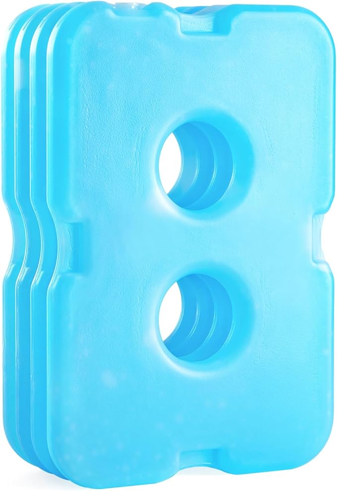 JMEXSUSS Reusable Ice Packs for Cooler, Long Lasting Breastmilk Bottle Storage, Freezer Packs Can Cooler for Lunch Boxes, Beer Soda, Camping