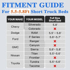 Camping Pickup Truck Bed Air Mattress Thicken Sleeping Pad for 5.5-5.8Ft Full-Size Short Truck Beds Outdoor Camping Car Travel(Purple)