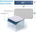 Active Era 20" Twin Air Mattress with Built-in Pump & Raised Pillow - Heavy Duty Puncture Resistant, Waterproof Blow Up Bed (Pack of 2)