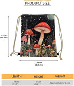 Upetstory Hippie Mushroom Drawstring Backpack Bags Cinch Sackpack Workout Gym Draw String Bag Portable Back Pack for School,Home,Travel,Sports Storage Pouch