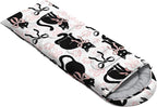 AILONEN Kawaii Panda Sleeping Bags,Lightweight & Waterproof,3 Season Warm & Cool Weather,Dreamy Purple Flower Animal Themed Sleeping Bags for Boys,Girls,Kids,Adults Travelling,Outdoors