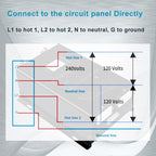 WZRELB 4000W 24V Pure Sine Wave Inverter, 24V DC to 120V/240V Split Phase Power Inverter, 8KW Surge, 5 AC Outlets, AC Hardwire Terminal, High Efficiency up to 91.6%, Wireless Remote